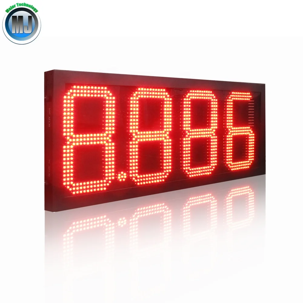 
Outdoor Waterproof 12 inch 7 segment led fuel price display 