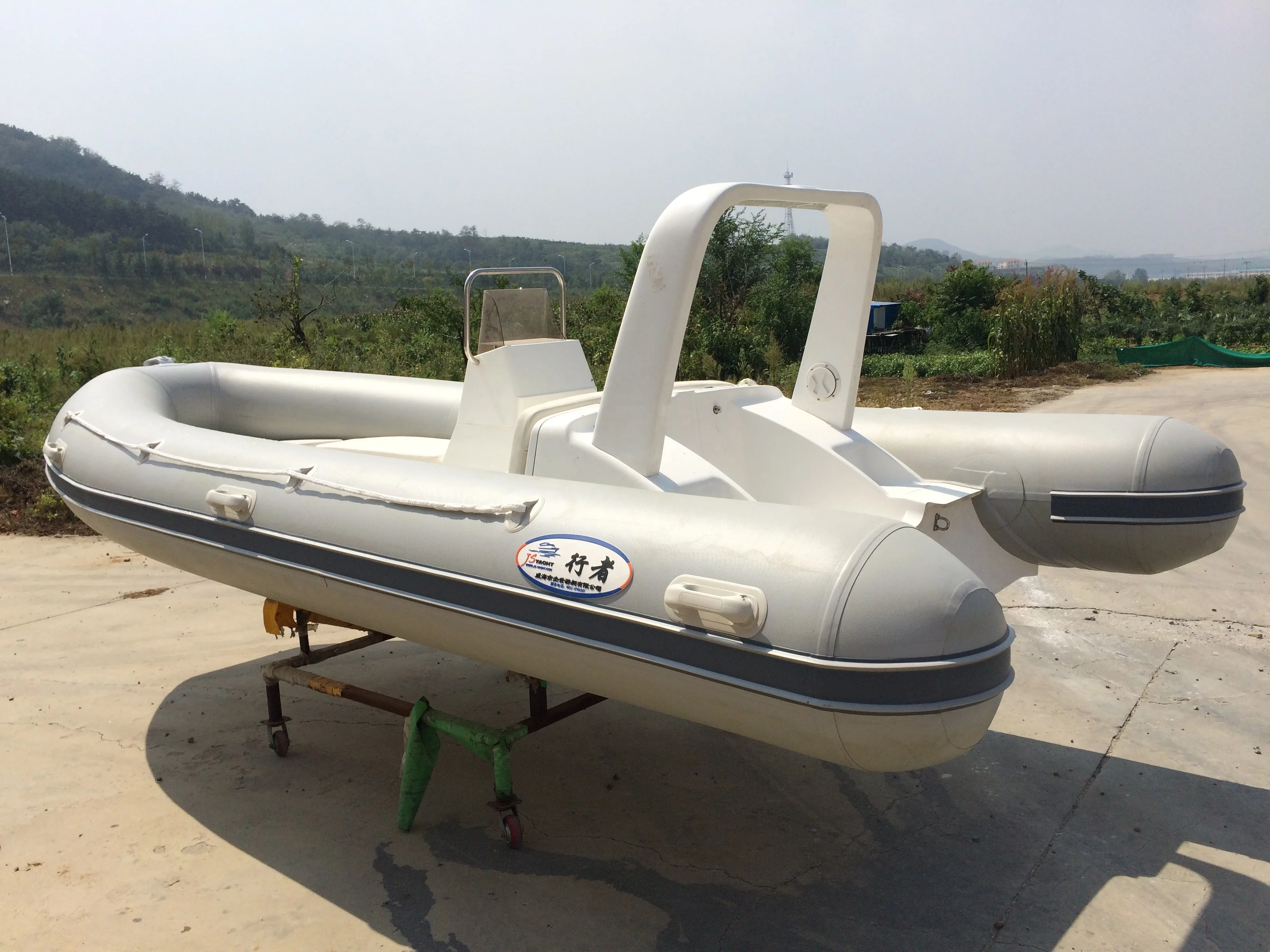  520 см надувные лодки в рубчик с корпусом из стекловолокна RIB520 надувная лодка ПВХ