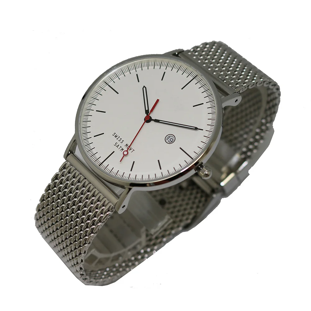 Classical Milan Band Ronda Quartz Movement Men Watches