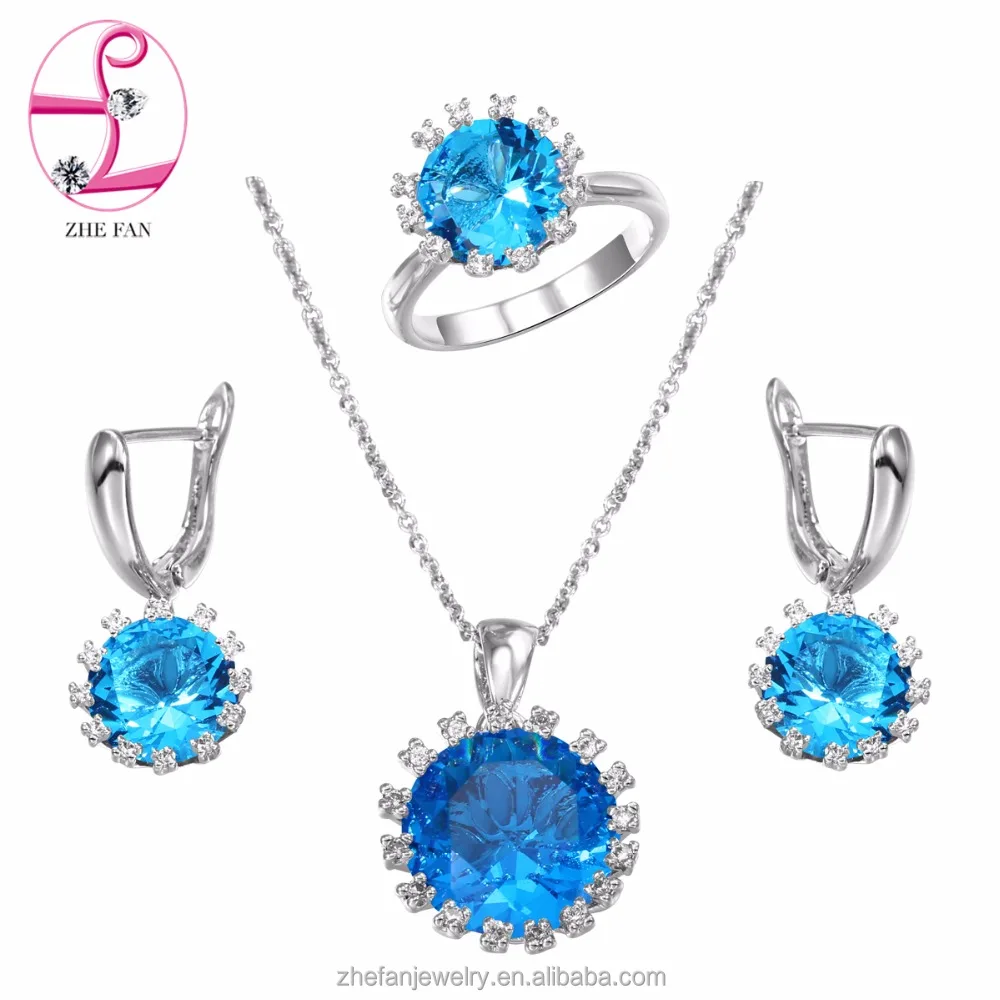 Factory price guangzhou fashion jewelry market factory fancy costume wedding jewelry set