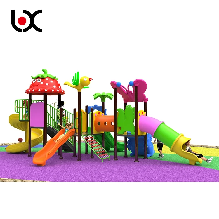 Large New Design Eco-friendly Outdoor Playground Plastic slide kids sliding toys For Children