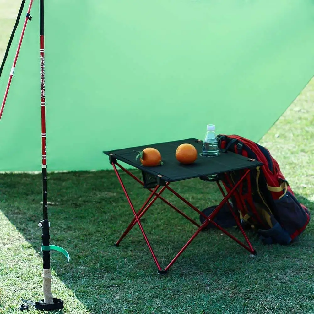 lightweight small aluminum frame portable travel folding table