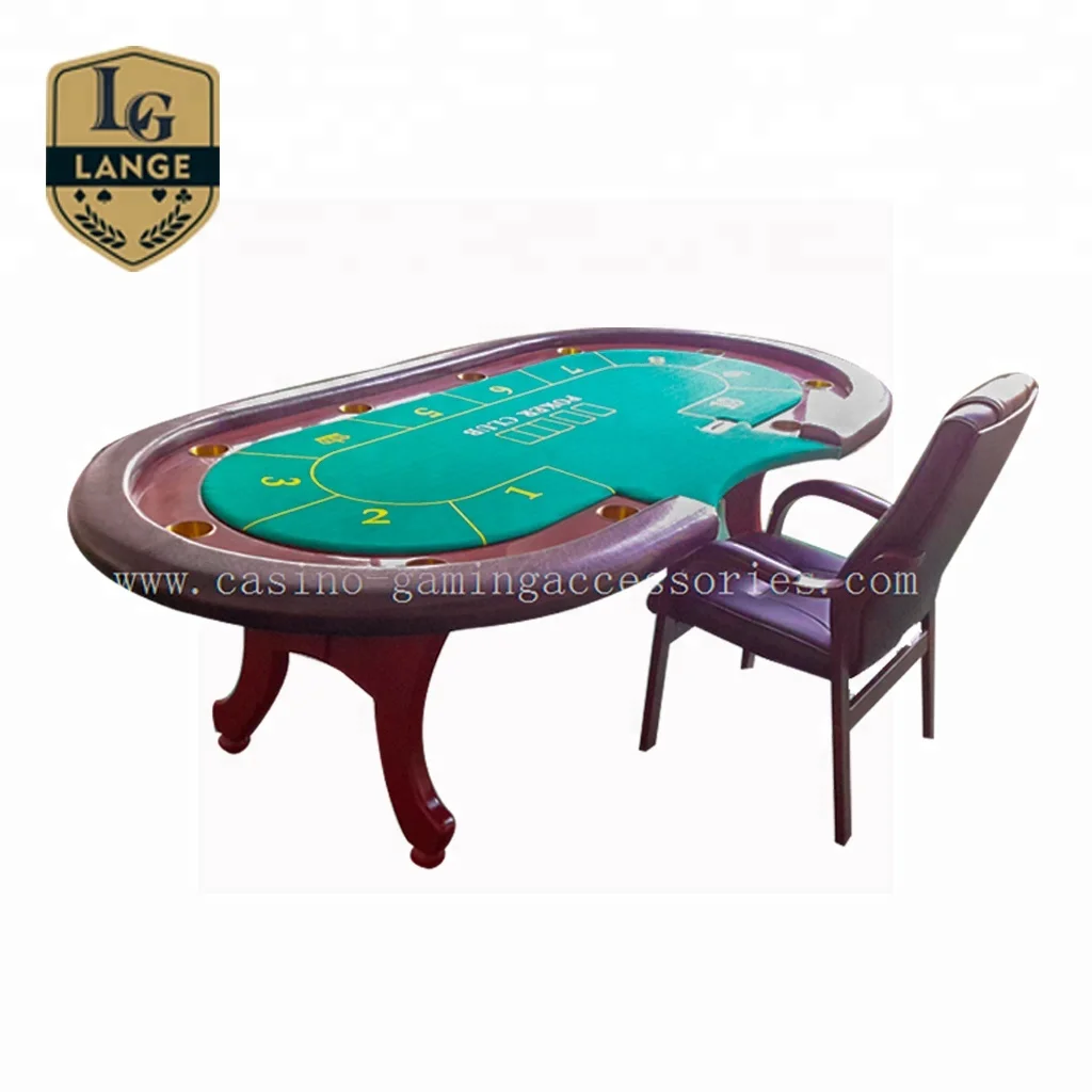 Custom Round Solid Wood Poker Table Texas Table de Poker