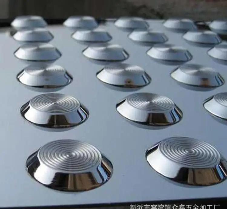stainless steel tactile indicator bar blind road using