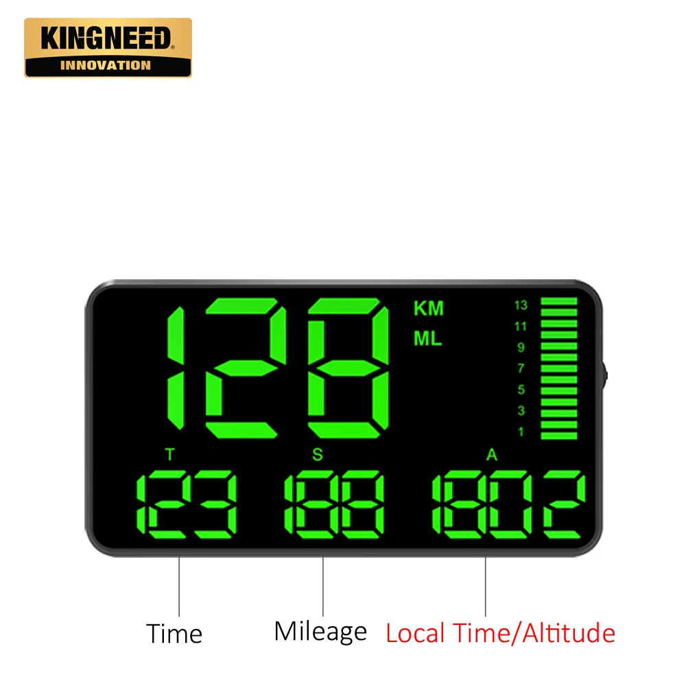 KINGNEED C90 Ice Lolly Moldd Speedometer CE Universal Car Car Speedometer Display Plastic Car Black Speedometer Digital CN;GUA