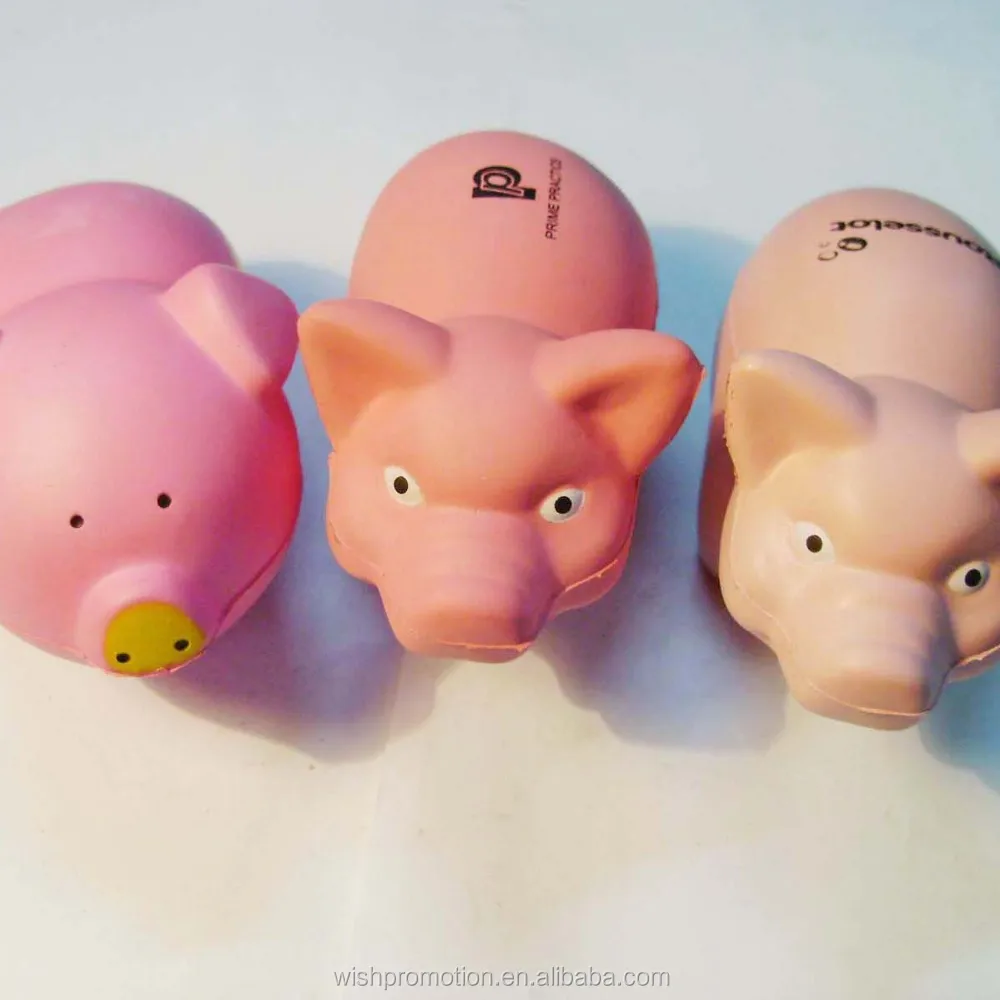 pu stress pig toy pig stress ball pig pu toy