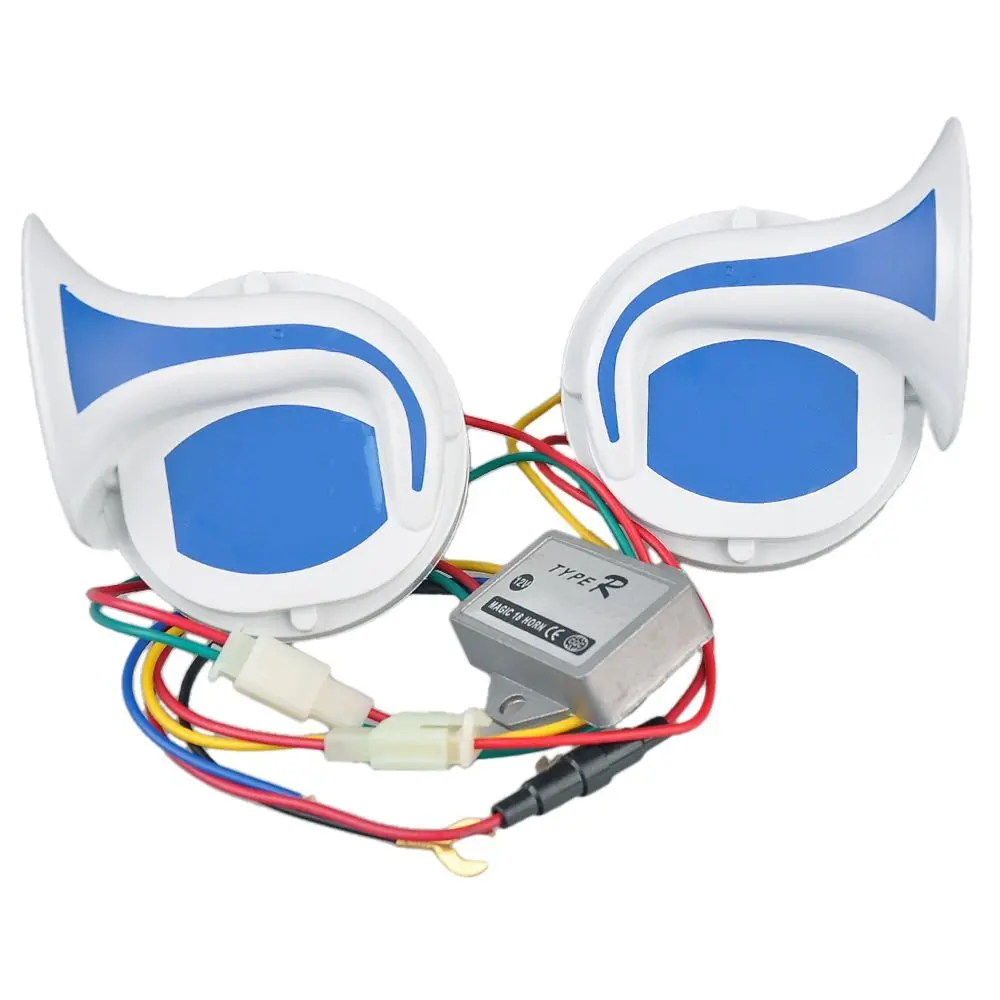 12v Moto Loud Air Snail Digital Electric Horn Voice 18 Sound