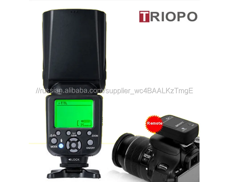 2017 Triopo TR-982III 2.4 г беспроводной HSS 1/8000 s мастер TTL вспышка Speedlite для Nikon, камеры Canon