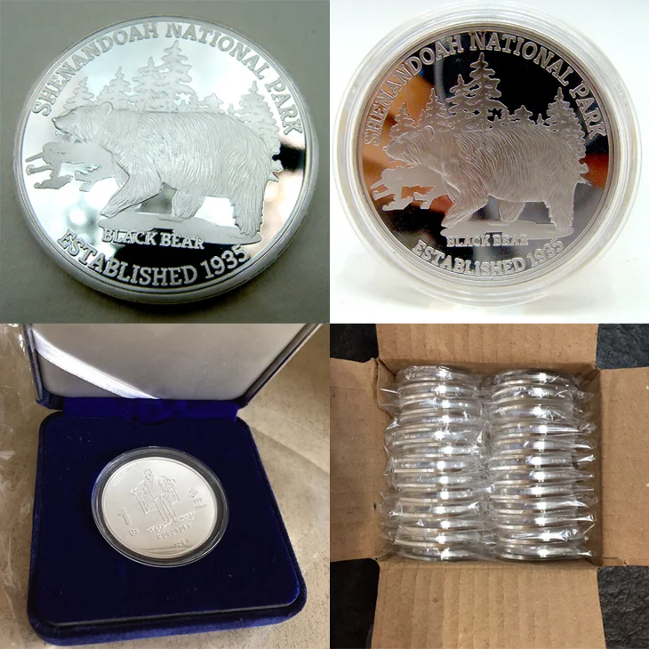 Dealer antique TRX souvenir silver coin cheap custom challenge coins