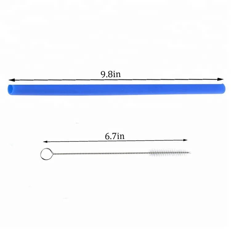 Reusable Portable Kids Baby Boba Silicone Straw for Drinking