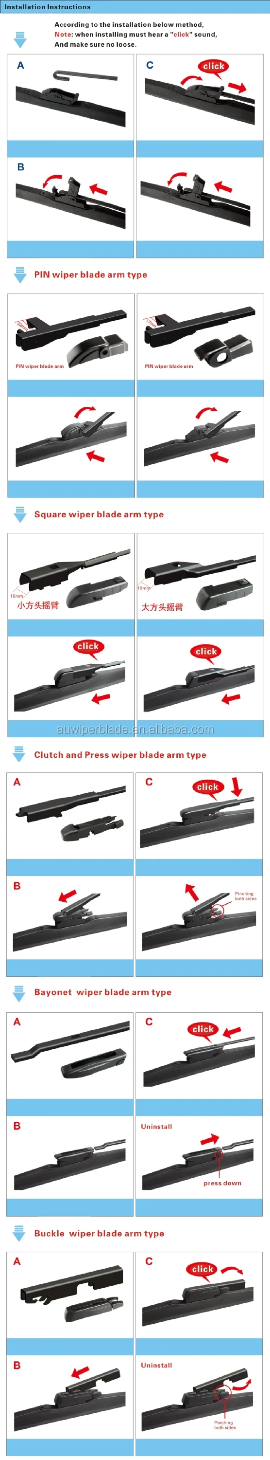 Winter snow wiper factory direct wholesale car parts universal windshield wiper blade alibaba china online shopping india