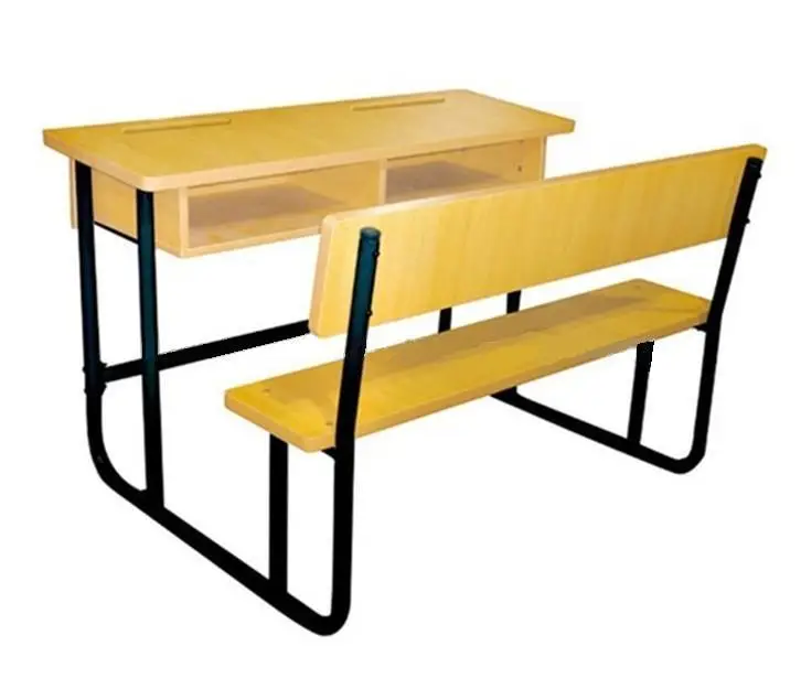 wooden school furniture study table and bench