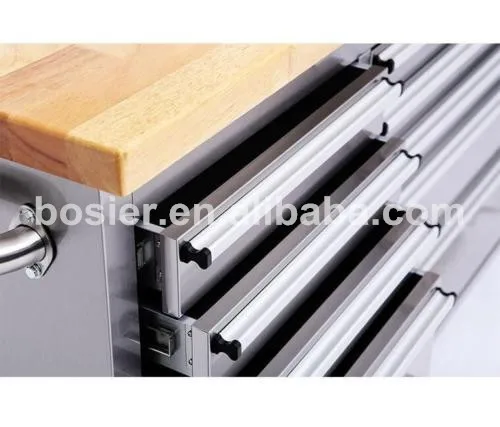 Stainless Steel Anti-fingerprint 15 Drawers Tool Box 72 tool Cabinet Work Bench