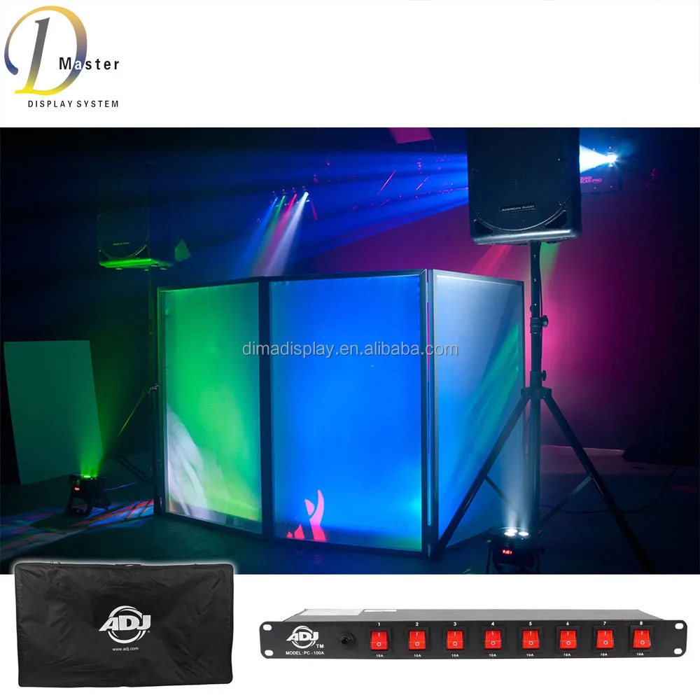 DJ Facade / DJ Booth Frontboards Naga 4 Small Panel / Black Frame