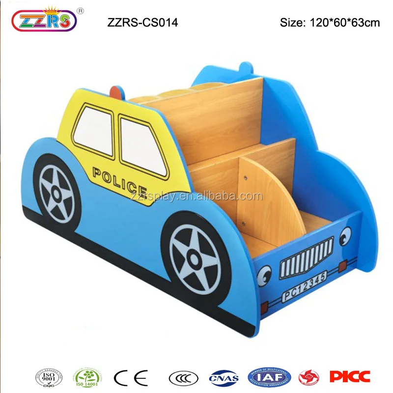 
kindergarten preschool equipment wooden portable book shelf for kids 