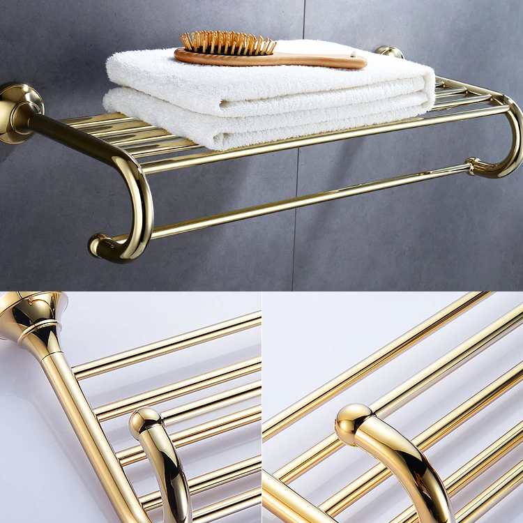 Antique Brass Gold Golden New Toilet Bathroom Accessories Set