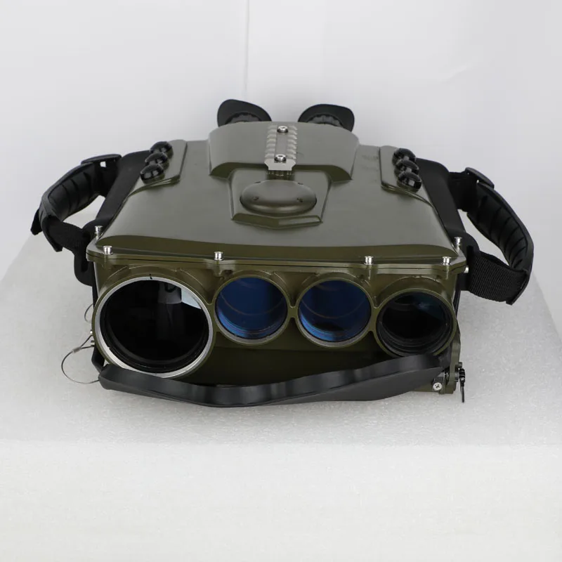 Police and military style binocular night vision binocular camera with laser rangefinder