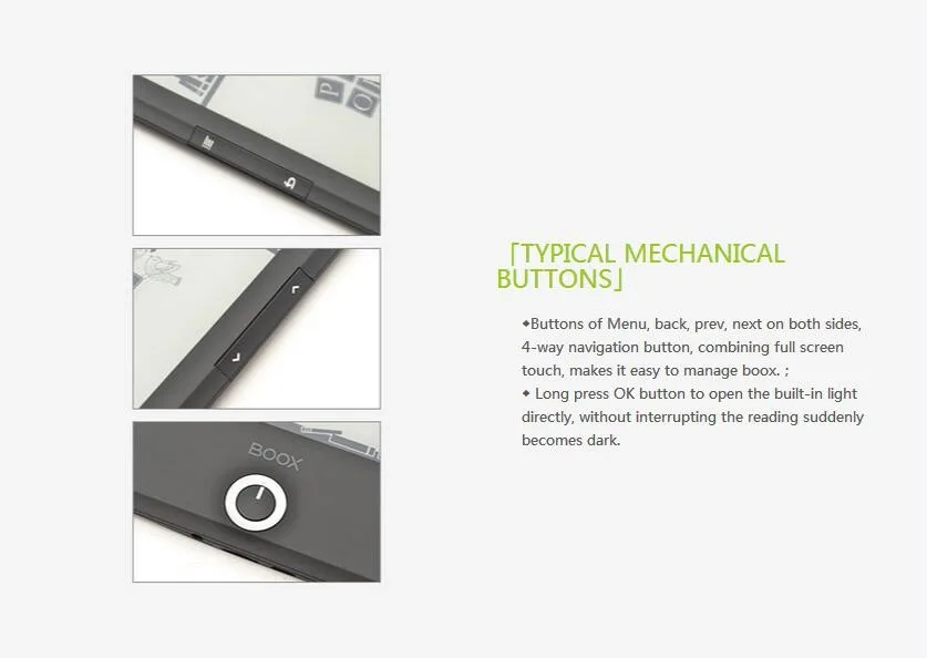 Емкостный сенсорный ридер для электронных книг BOOX T76, 6,8 дюйма, 1 ГБ ОЗУ 16 Гб ПЗУ