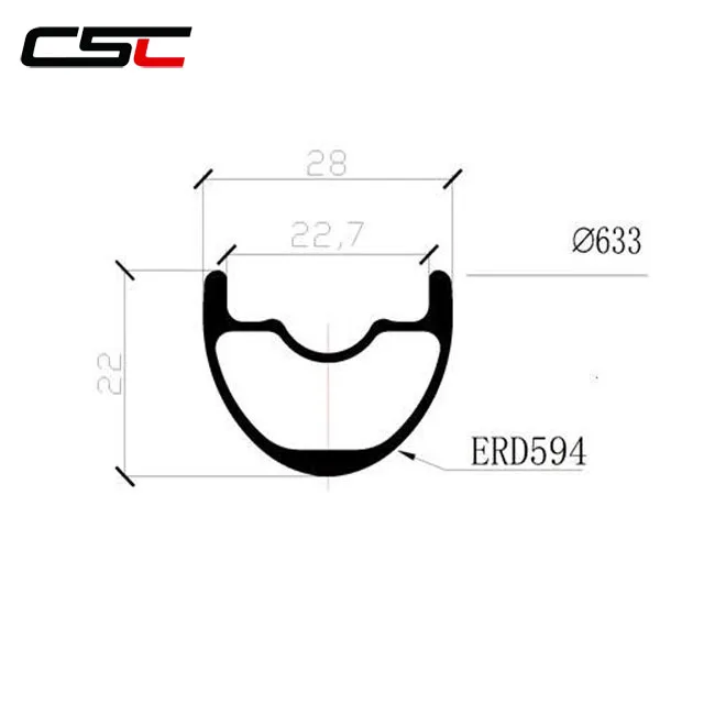 CSC 1250g 29er 28mmX22mm MTB Racing Hookless Full Carbon mountain bike wheels