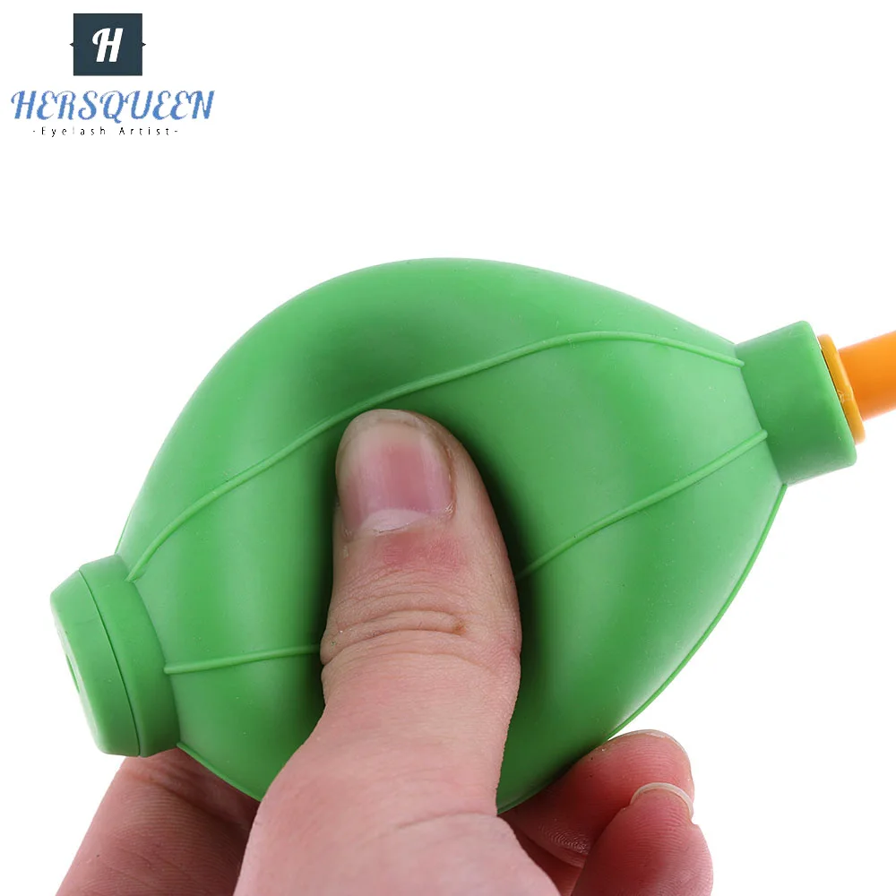 HERSQUEEN mini air blower soft silicone durable pump eyelash extension glue fast drying blowers professional lashing tool vendor