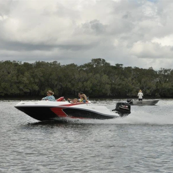 carbon fiber console 40~90 horse power sport boat with water skiing rod