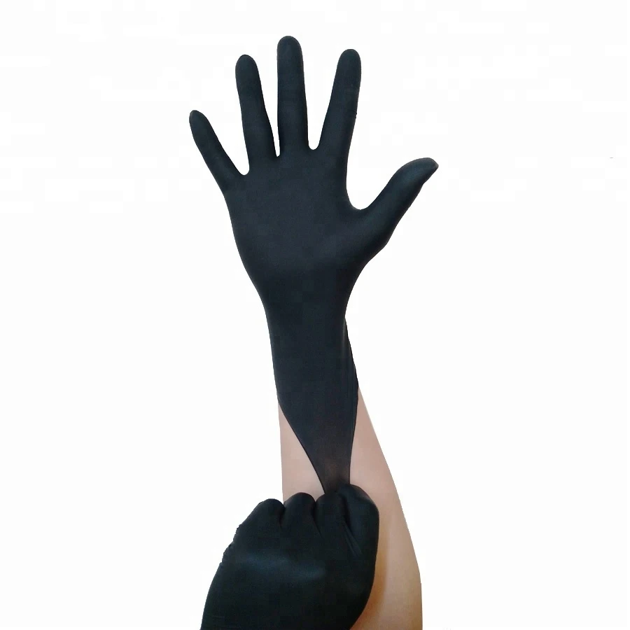 Waterproof Comfortable Soft Home Rubber Work Kitchen Brand Pure Nitrile Gloves