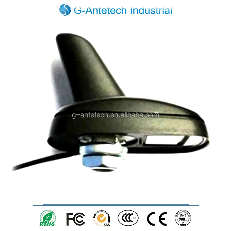 High quality high gain external gps glonass antenna shark with sma male fakra mmcx mcx all types connectors