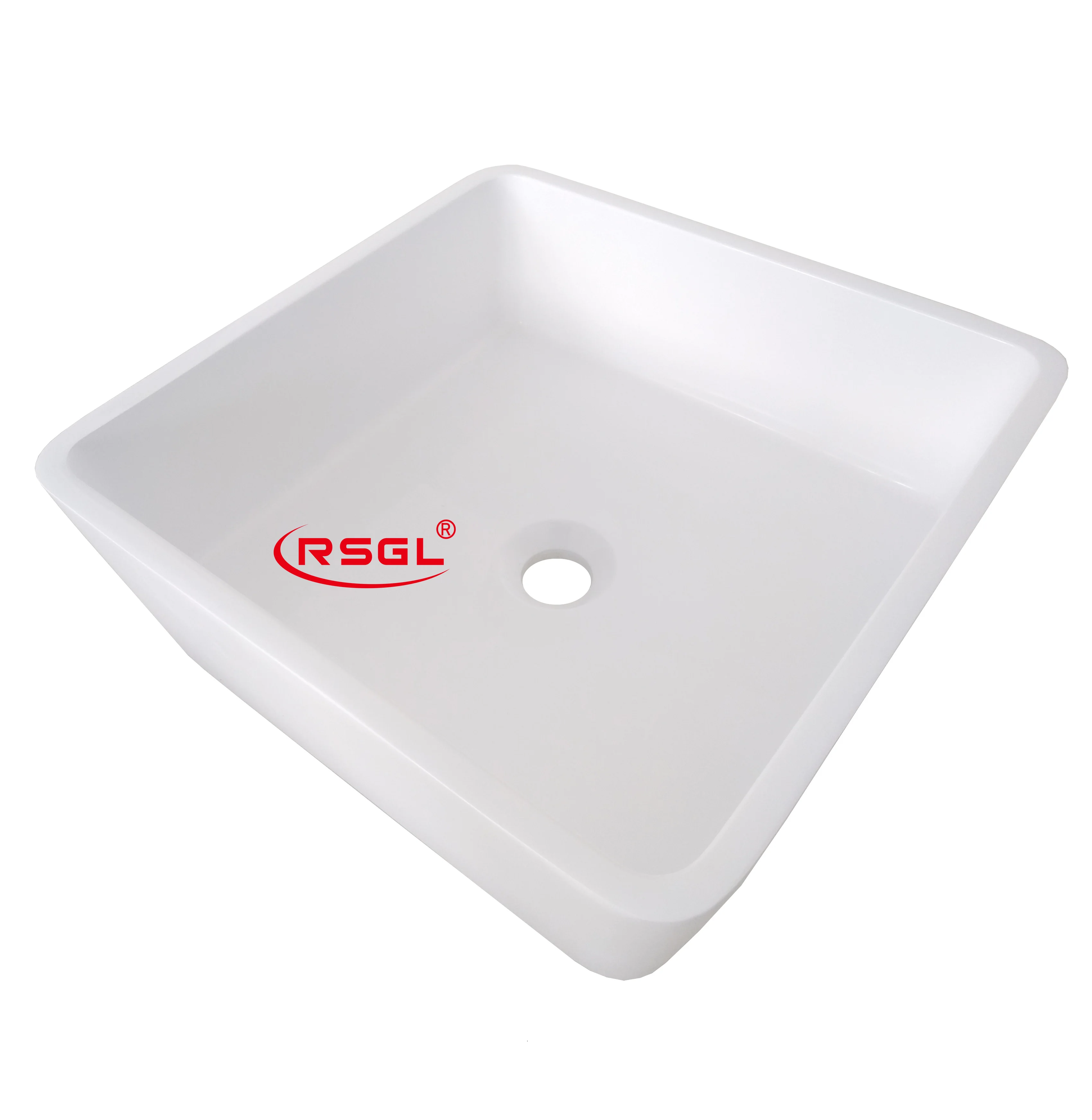 square  bath toilet sink solid surface small sink