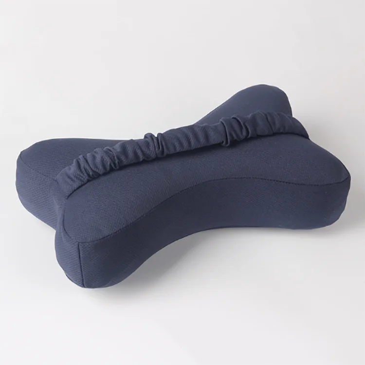 
New Design Comfortable Chiropractic Neck Support Velvet Bone Shaped Pillow 