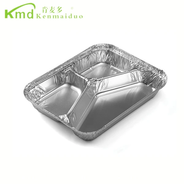 2017 Новый прессформы алюминиевая фольга прямоугольник шесть секций пищевой контейнер