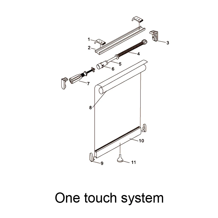 China factory 3603 curtain parts roller blind spring mechanism