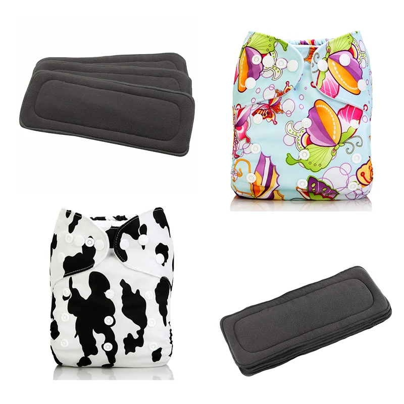 
Mumsbest reusable washable one size pocket diapers with easy dry infant nappy 