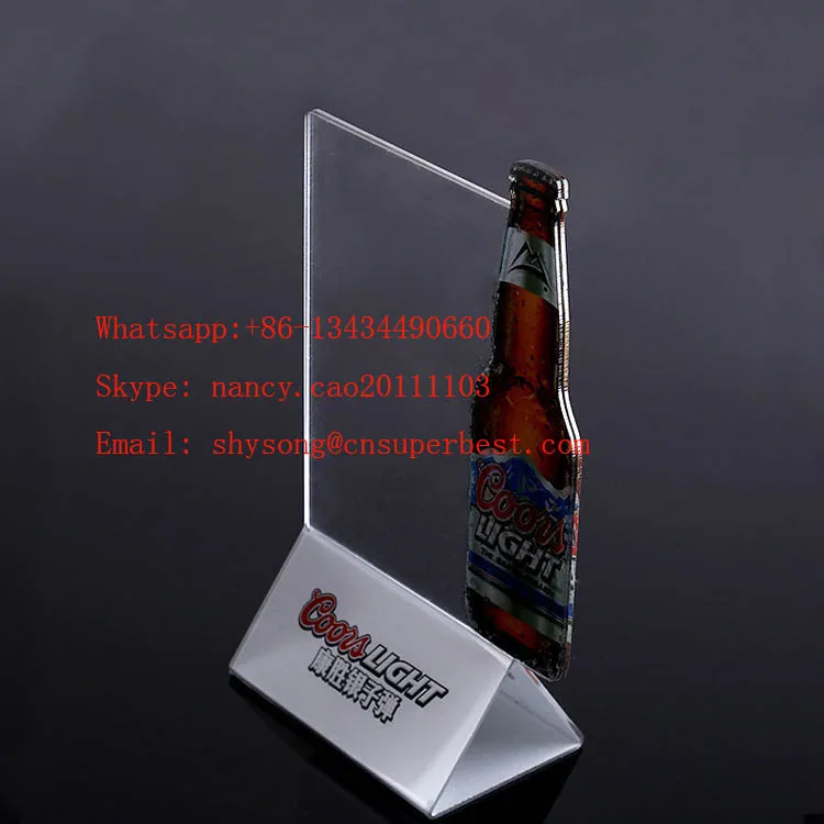 Cheap price good quality customized design acrylic table talker