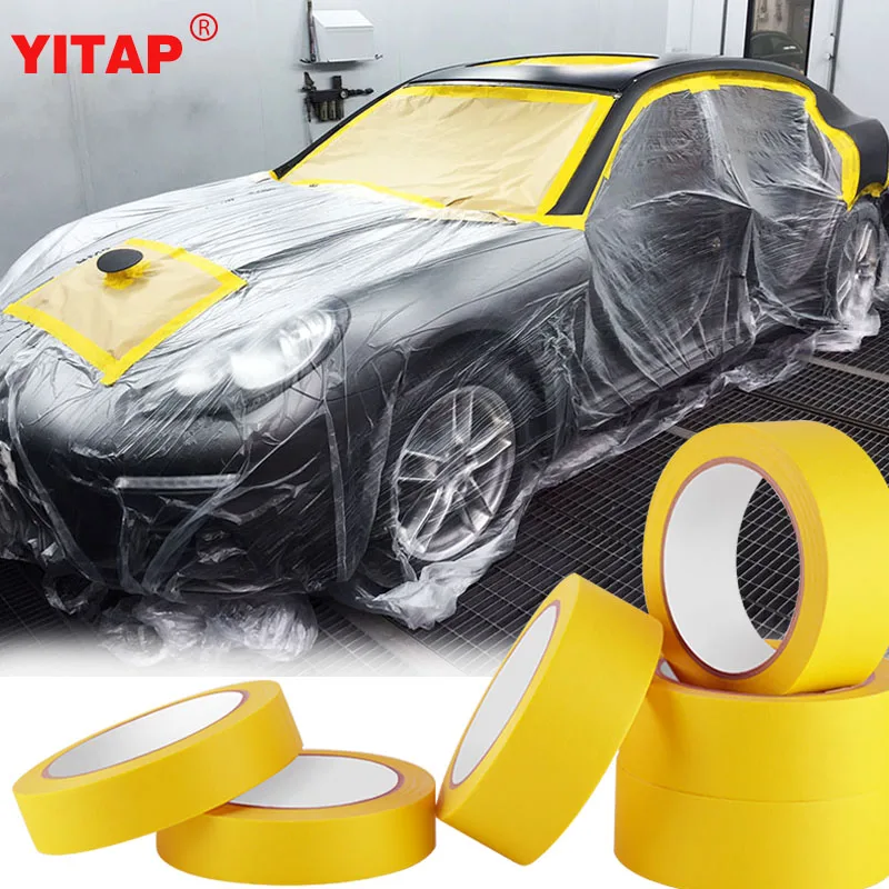 Heat Resistant Removable Automotive Crepe Paper Masking Adhesive Tape