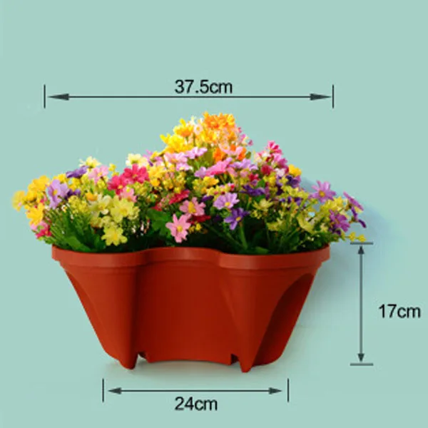 Something new design balcony plastic flower pot vertical tower garden