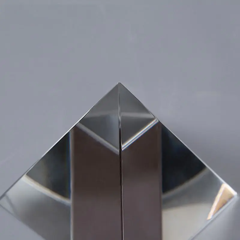 6CM K9 Crystal Glass Pyramid Paperweight