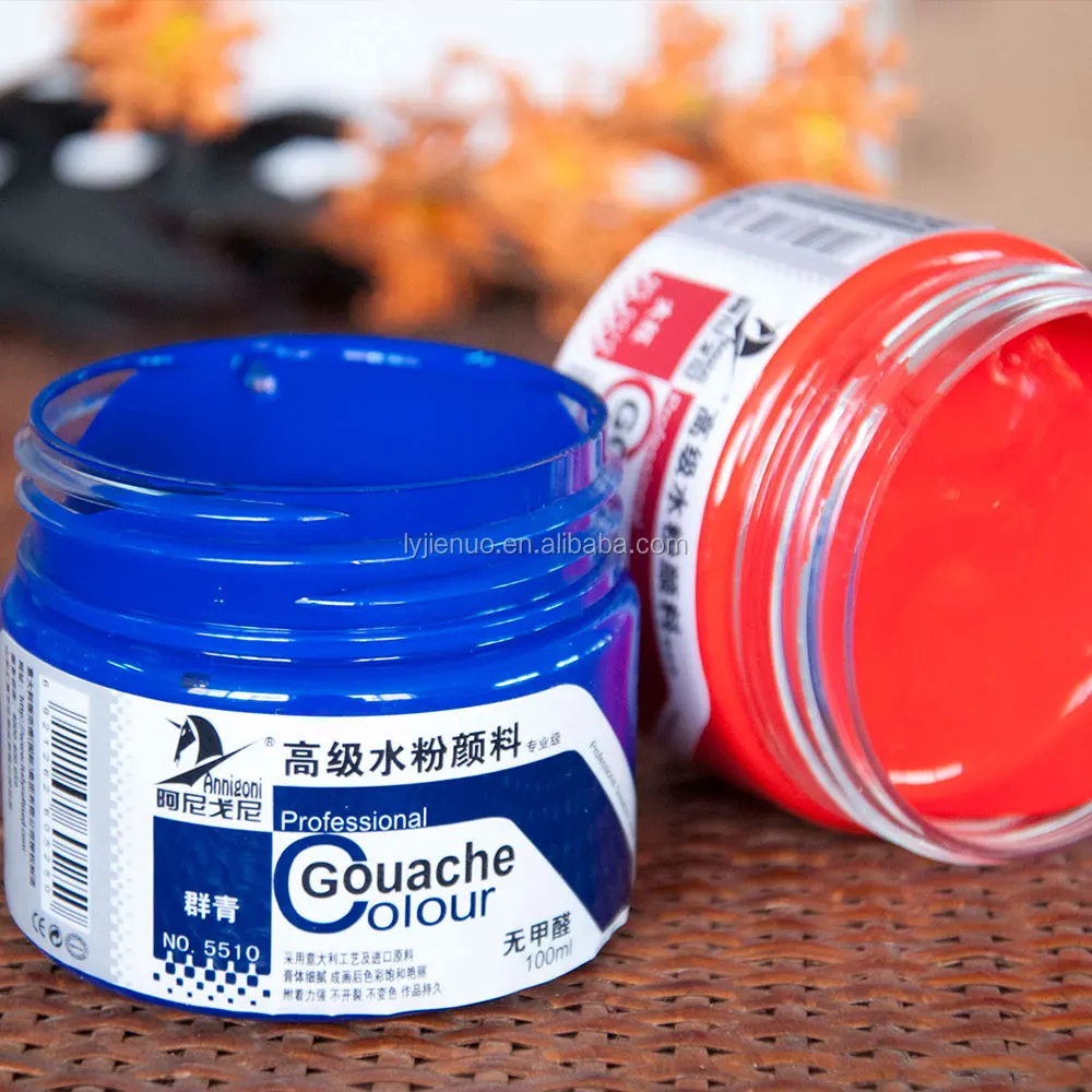 100ml safe and environmental Non-formaldehyde gouache paint