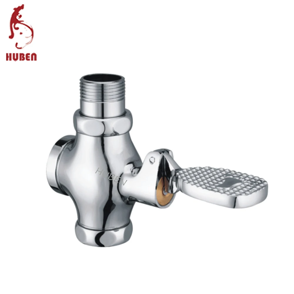 Public toilet brass pedal valve flush valve
