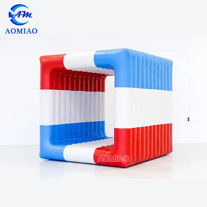 2024 New Product Outdoor Inflatable rolling game Inflatable Flip It Game Inflatable Team Building Game Cube Flip It for Sale