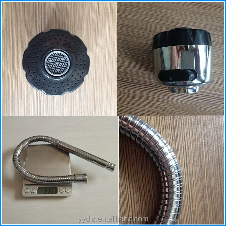 
Bath & Kitchen Shower Faucets retractable hose with shower head 