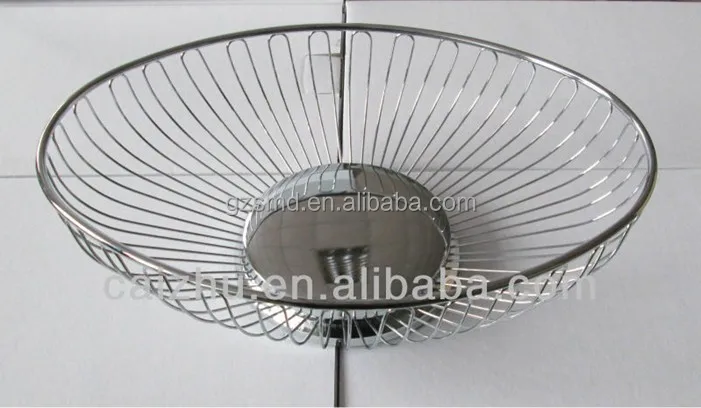 Wholesale Factory Price Oval Shape Metal Bread Basket Fruit bowl Food Storage Baskets For Living Room