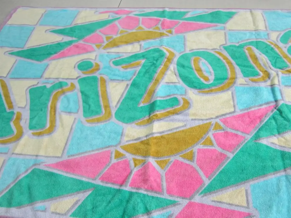 Big Custom Brand Double sided printing cotton beach towel