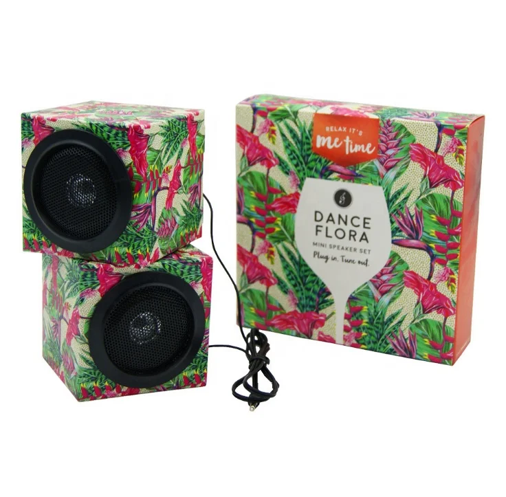 
Carton gift sound creative advertising speaker paper speaker box promotional gift speaker 