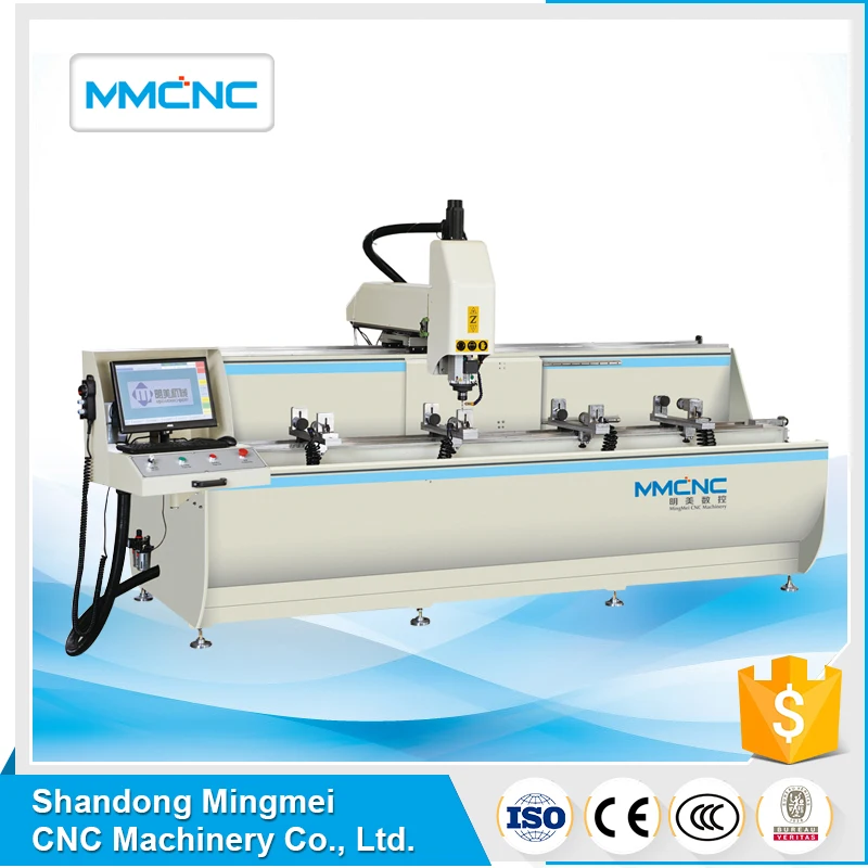 LCJG3+1-CNC-3000/6000 Aluminium Profile CNC Machining Center for milling holes, slots etc on aluminium extrusion