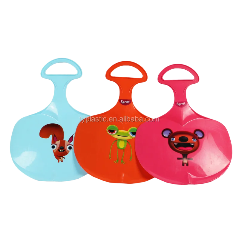 Уличные зимние снежные игрушки, пластиковые детские снежные сани для продвижения