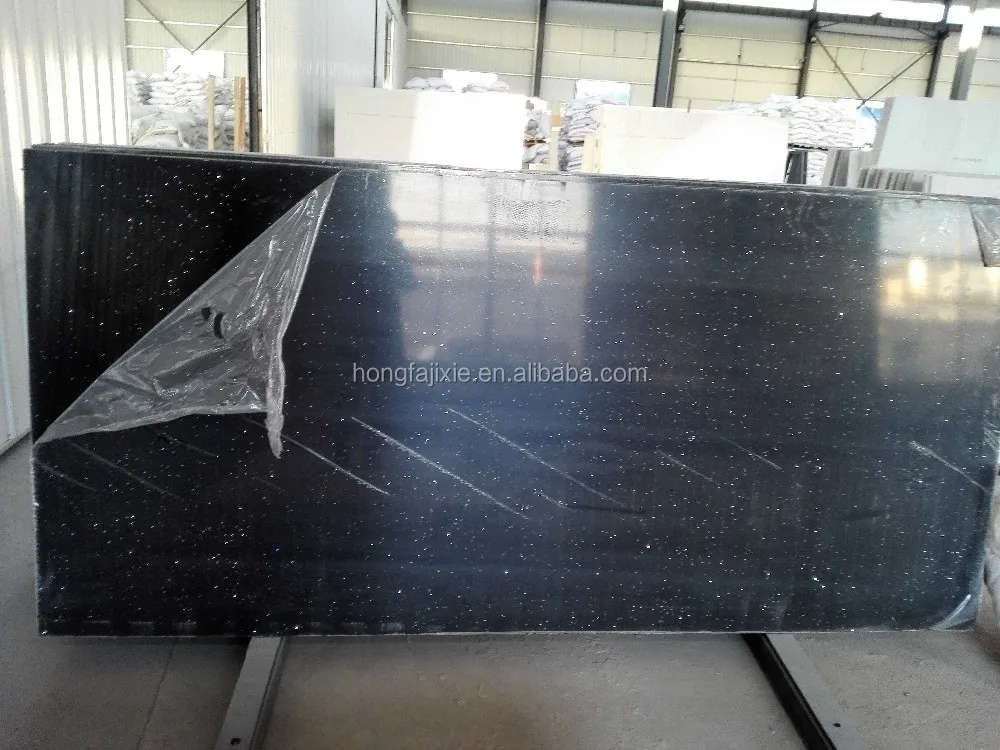 factory price high quality of crystal composite quartz stone slabs crystal sparkle black star silestone engineered quartz
