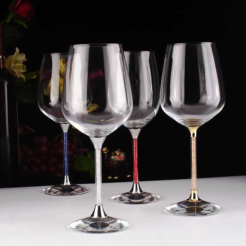 Продвижение бокаловидные цвет алмаза красное вино очки для свадьбы