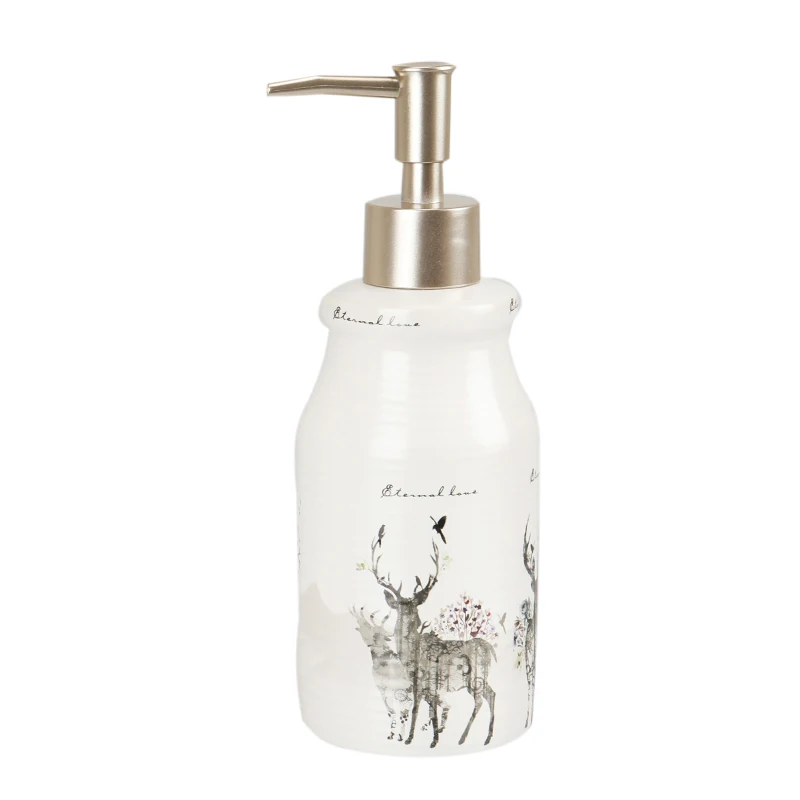 Fine Era Promotional Modern Design Customized White 4pieces Set Ceramic Bathroom Accessory Sets