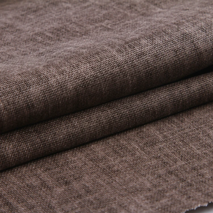 
China supplier textile woven stonewashed greige linen rayon fabric for cloth 