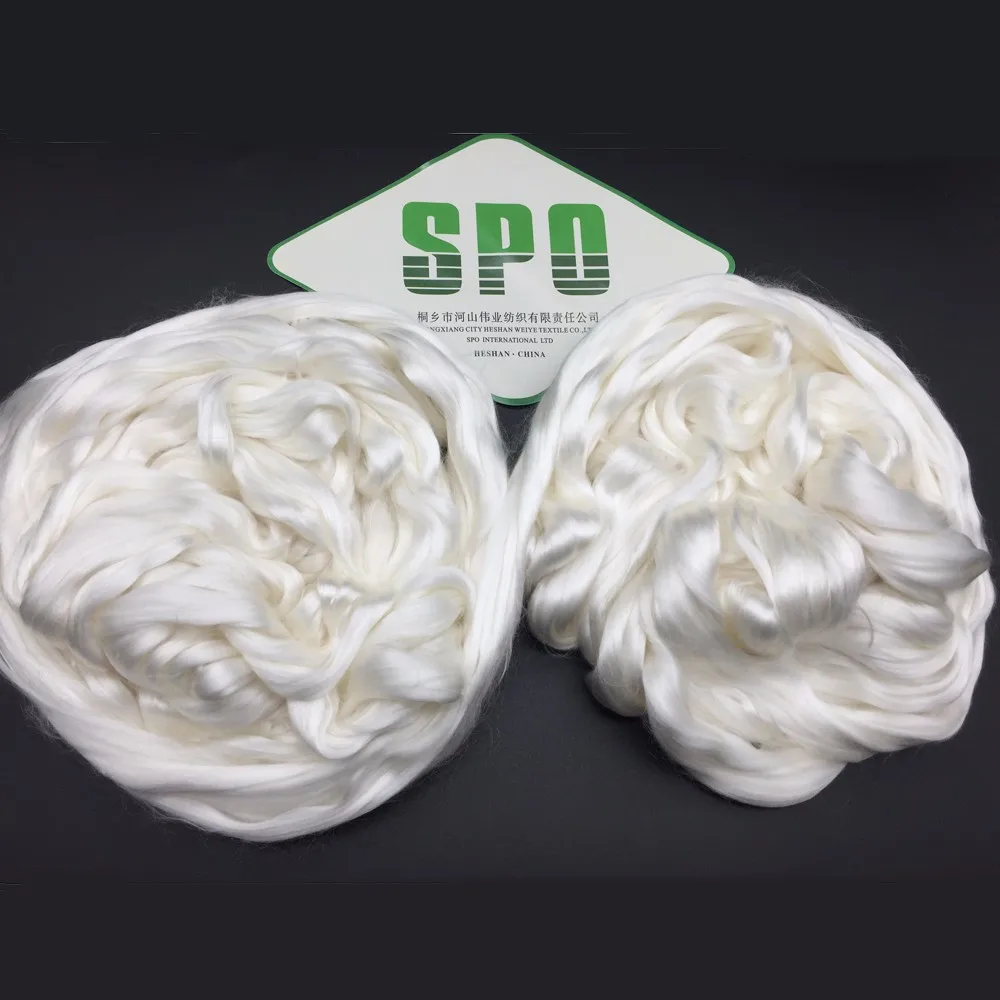 Banana silk fiber raw silk sliver A1 grade for saree indian wholesale